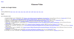 Desktop Screenshot of glamour-value.behaviouralfinance.net