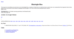Desktop Screenshot of hindsight-bias.behaviouralfinance.net