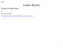 Tablet Screenshot of cognitive-diversity.behaviouralfinance.net