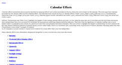 Desktop Screenshot of calendar-effects.behaviouralfinance.net