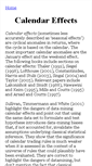 Mobile Screenshot of calendar-effects.behaviouralfinance.net