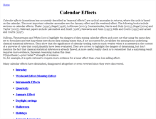 Tablet Screenshot of calendar-effects.behaviouralfinance.net