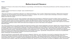 Desktop Screenshot of introduction.behaviouralfinance.net