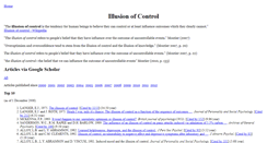 Desktop Screenshot of illusion-of-control.behaviouralfinance.net